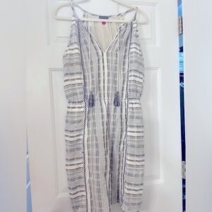 Vince Camuto Baja Striped Sleeveless Dress, Size M
